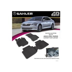 Sahler Skoda Superb 2015-2019 4.5D Havuzlu Paspas
