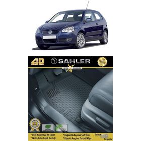 Sahler Volkswagen PoloHB 2003-2009 Siyah 4.5D Havuzlu Paspas