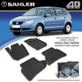 Sahler Volkswagen PoloHB 2003-2009 Siyah 4.5D Havuzlu Paspas