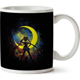 Sailor Moon With Luna Cat Outline Baskılı Kupa