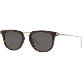 Saint Laurent SL 753 002 50 Unisex Yuvarlak Kırçıllı Kahverengi Kombine Kemik Güneş Gözlüğü