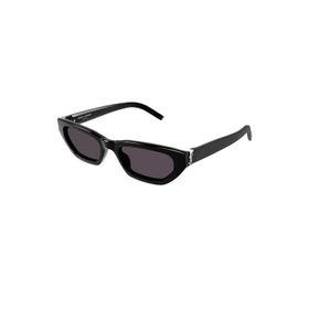 Saint Laurent SL M126 001 54 Çekik Siyah Kemik Kadın Güneş Gözlüğü