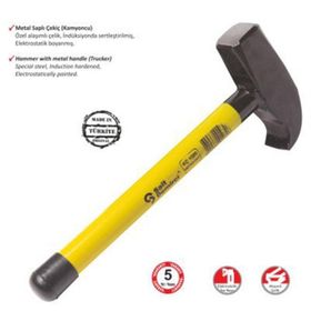 Sait Demirci 1500 gr Kamyoncu Metal Saplı Çekiç