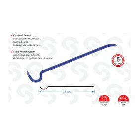 Sait Demirci SK 6000 1200 gr 61 cm Kısa Sökü Demiri