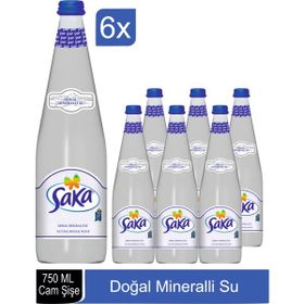 Saka 750 ml Doğal Mineralli Su (6 adet)