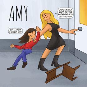 Sakin Dükkan AMY Retro Poster