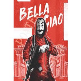 Sakin Dükkan Bella Ciao Retro Poster