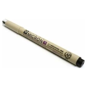 Sakura 02 0.3 mm Siyah Pigma Micron Teknik Çizim Kalemi