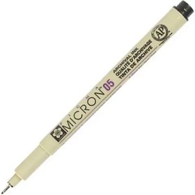 Sakura 05 0.45 mm Siyah Pigma Micron Teknik Çizim Kalemi