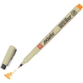 Sakura 05 Pigma Brush Pen Turuncu Fırça Uçlu Keçeli Kalem
