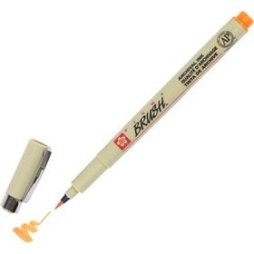 Sakura 05 Pigma Brush Pen Turuncu Fırça Uçlu Keçeli Kalem