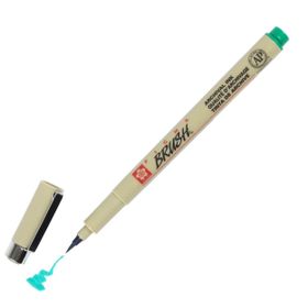 Sakura 29 Green Pigma Brush Fırça Uçlu Kalem