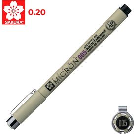 Sakura Pigma Micron 005 Siyah Teknik Çizim Kalemi