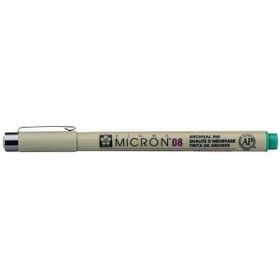 Sakura Pigma Micron 08 0.5 mm Yeşil Teknik Çizim Kalemi