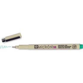 Sakura Pigma Micron 08 Yeşil 0,5 mm Çizim Kalemi