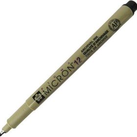 Sakura Pigma Micron 1.2 mm Siyah Teknik Çizim Kalemi