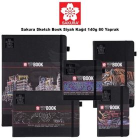 Sakura Siyah Kağıt 140 g 80 Yaprak Sketch Book