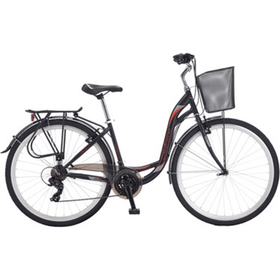 Salcano Bodrum Unisex VR 26 Jant 16'' Siyah Kırmızı Şehir Bisiklet
