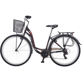 Salcano Bodrum Unisex VR 26 Jant 16'' Siyah Kırmızı Şehir Bisiklet