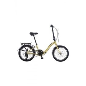 Salcano SLCN200 Full Shimano 20 Jant 7 Vites Bej Katlanır Bisiklet