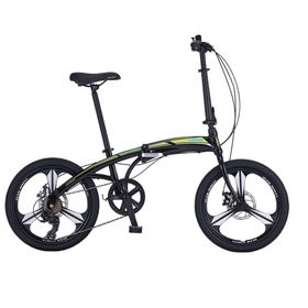 Salcano SLCN300 MD 20 Jant 6 Vites Siyah Sarı Katlanabilir Bisiklet