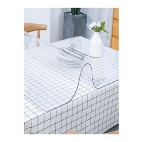 Salev Şeffaf Pvc Kalın 80x130 cm Masa Örtüsü