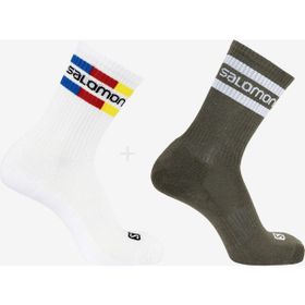 Salomon 3LC1445600 65 Crew 2 Pack Unisex Çok Renkli Günlük Stil Çorap