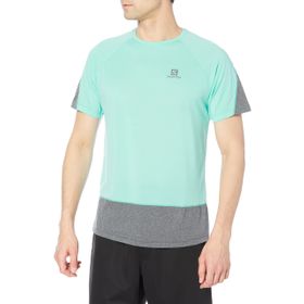 Salomon Cross Run SS Tee M Mavi Erkek T-Shirt