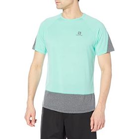 Salomon Cross Run SS Tee M Mavi Erkek T-Shirt