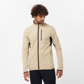 Salomon Essential Lightwarm Bej Tam Fermuar Erkek Polar