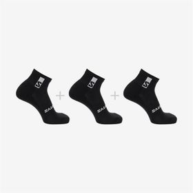 Salomon Evasion Ankle 3 Adet Siyah Çorap