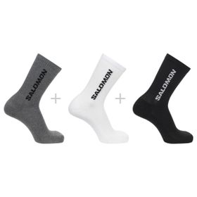 Salomon Everyday Crew 3 Pack Gri Beyaz Siyah Çorap