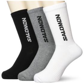 Salomon Everyday Low 3 Pack Gri Beyaz Siyah Çorap