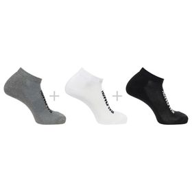 Salomon Everyday Low 3 Pack Gri Beyaz Siyah Çorap