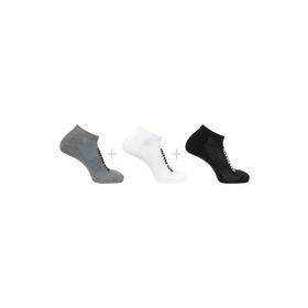Salomon Everyday Low 3 Pack Gri Beyaz Siyah Çorap