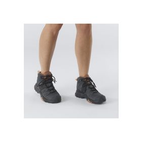 Salomon L41295600 X Ultra 4 Mid GTX Siyah Gri Kadın Outdoor Ayakkabı