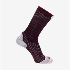 Salomon LC1783100 Ultra Crew DX+SX Bordo Çorap
