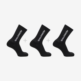 Salomon LC2086000 Everyday Crew 3 Pack Siyah Unisex Çorap