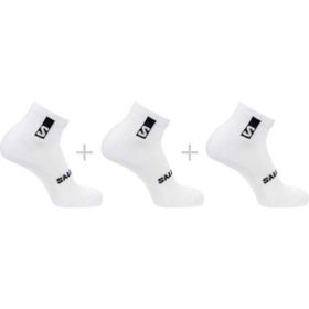 Salomon LC2086700 Everyday Ankle 3 Pack Siyah Beyaz Gri Unisex Çorap