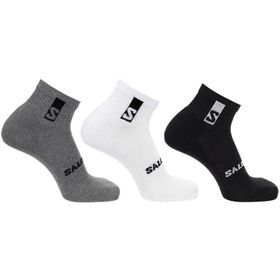 Salomon LC2086700 Everyday Ankle 3 Pack Siyah Beyaz Gri Unisex Çorap