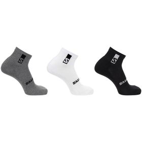 Salomon LC2086700 Everyday Ankle 3 Pack Siyah Beyaz Gri Unisex Çorap