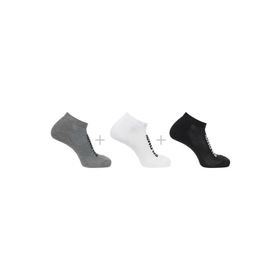 Salomon LC2087100 Everyday Low 3 Pack Siyah Beyaz Gri Unisex Çorap