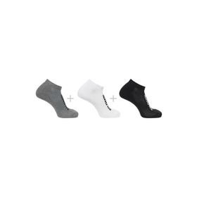 Salomon LC2087100 Everyday Low 3 Pack Siyah Beyaz Gri Unisex Çorap