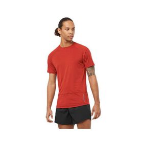 Salomon LC2138800 Kırmızı CROSS RUN Erkek Koşu Tişörtü