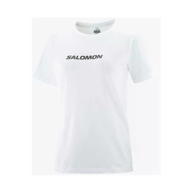 Salomon LC2217600 Logo SS Tee W Beyaz Kadın T-shirt