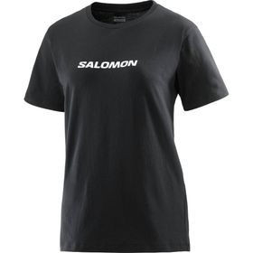 Salomon LC2217700 Logo SS Tee W Siyah Kadın T-shirt