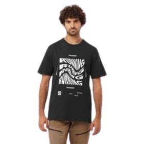 Salomon LC2218800 Running Graphic SS Tee M Siyah Erkek T-shirt