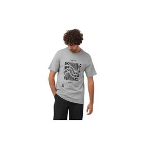 Salomon LC2219000 Running Graphic SS Tee M Gri Erkek T-shirt