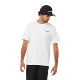 Salomon LC2219500 Graphic Perf SS Tee M Beyaz Erkek T-shirt