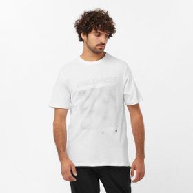 Salomon LC2246900 Graphic SS TEE M Beyaz Erkek T-shirt
